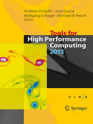 cover image of Tools for High Performance Computing 2013